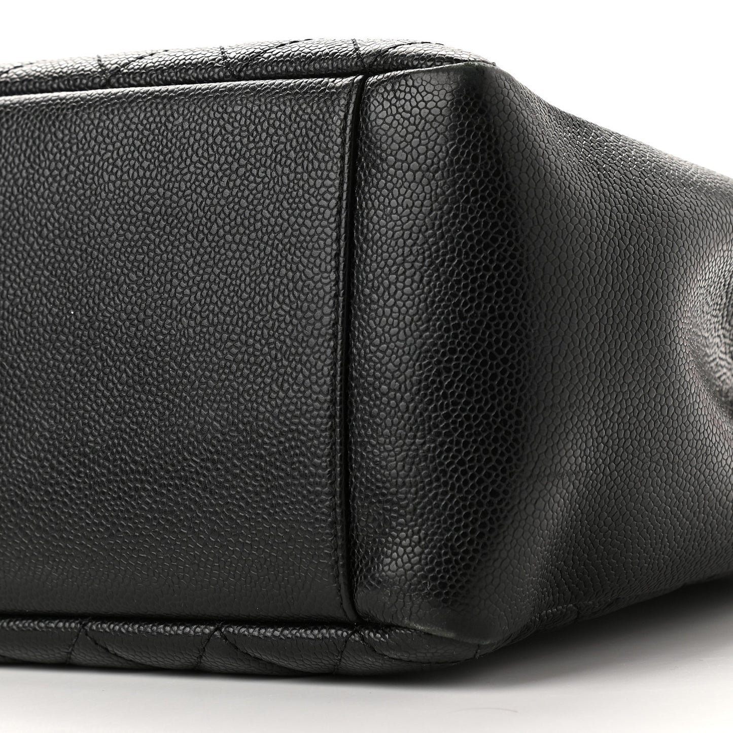 Caviar Quilted Grand Shopping Tote GST Black