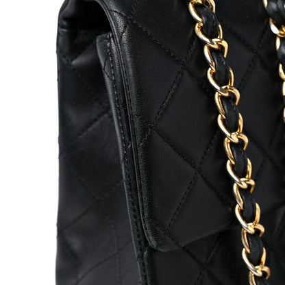 Chanel Lambskin Quilted XL Jumbo Single Flap Black 16 of 17