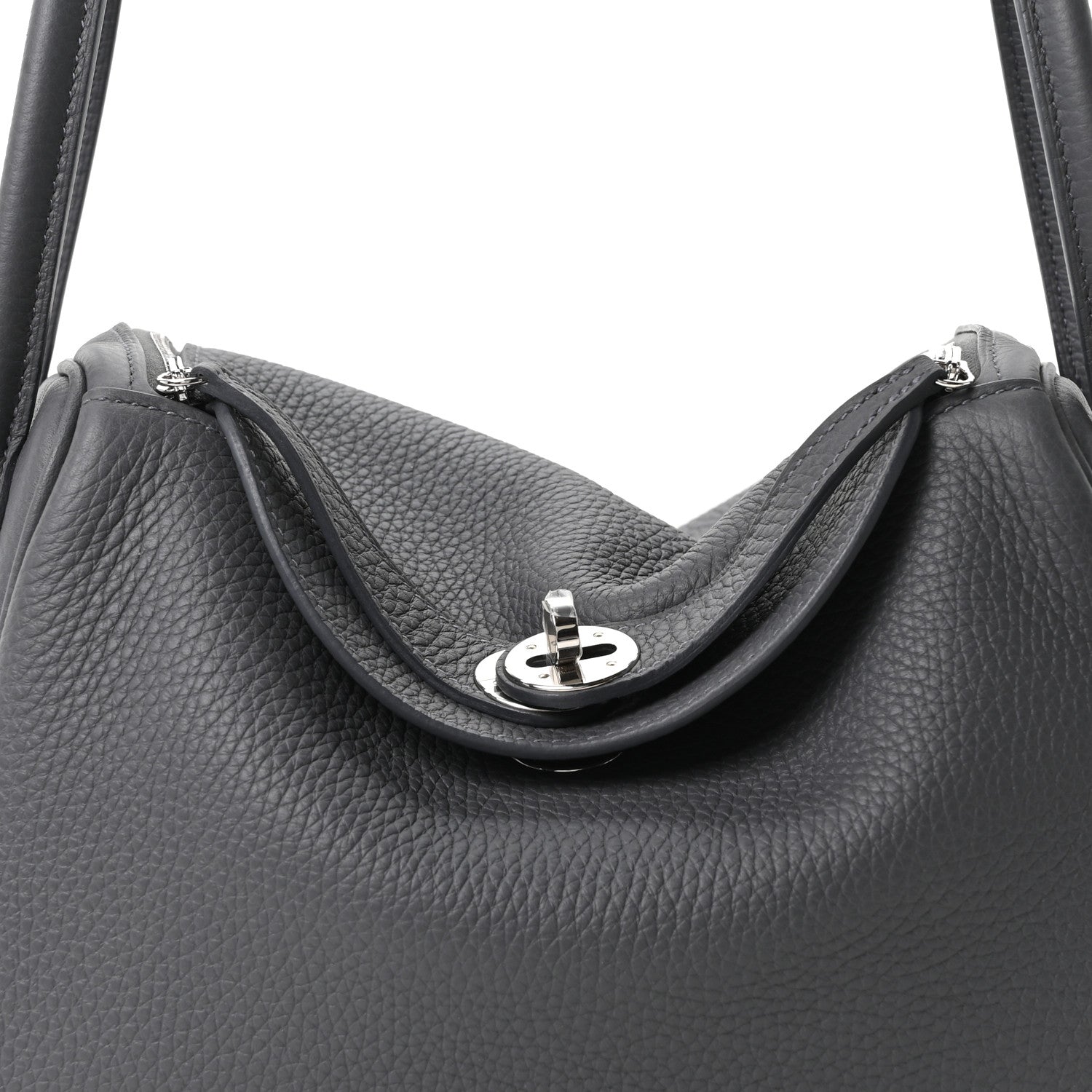 Hermes Taurillon Clemence Lindy 26 Ardoise 8 of 10