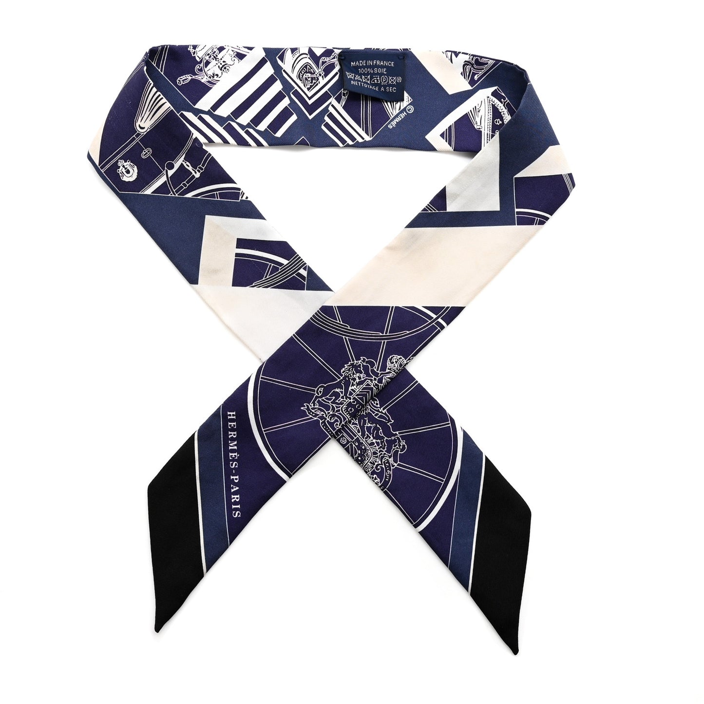 Silk Springs Springs Twilly Marine Creme Petrole