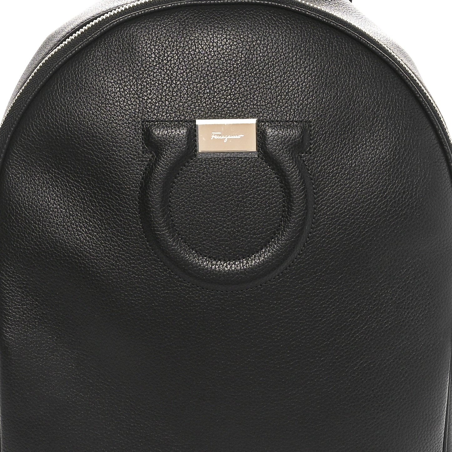 Calfskin Gancio XL City Backpack Black