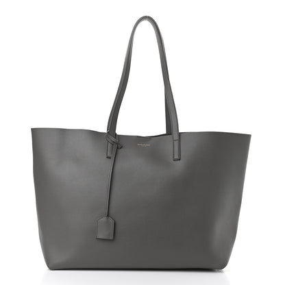 Saint Laurent Calfskin Large Shopping Tote Fog 3 of 9