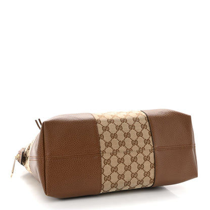 Gucci Monogram Medium Bree Shoulder Bag Beige Tabacco 4 of 9