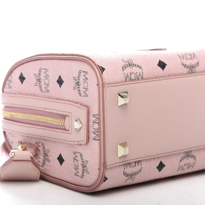 MCM Visetos Essential Boston Bag Pink 5 of 10