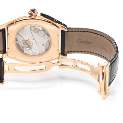 Cartier 18K Pink Gold Alligator 38mm Tortue Manual Winding Watch 5 of 6