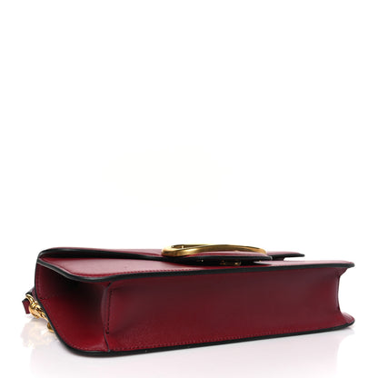 Valentino Garavani Calfskin Vlogo Loco Crossbody Bag Dark Red 4 of 9