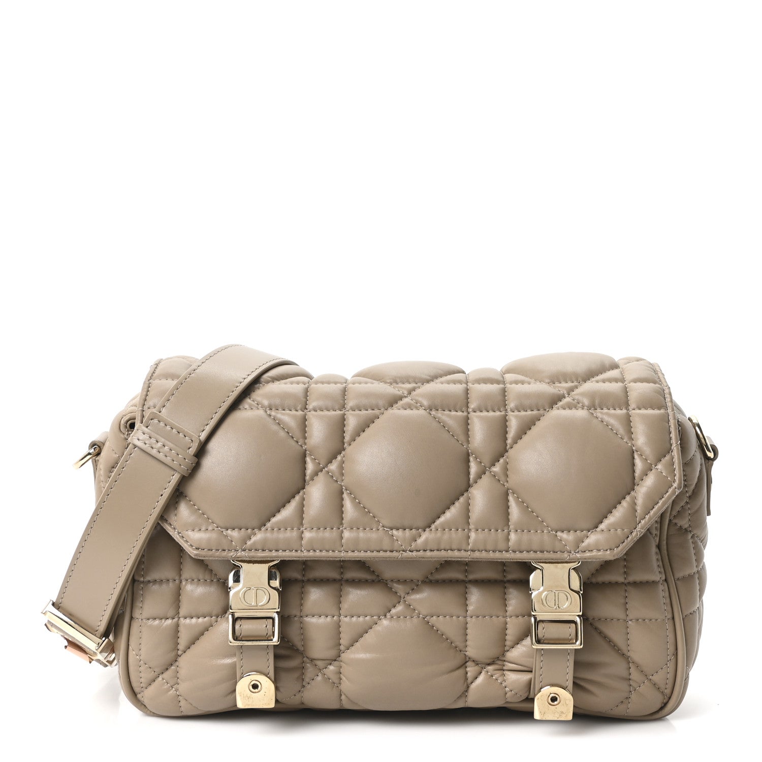 Christian Dior Calfskin Macrocannage Small Diorcamp Messenger Sand 1 of 10