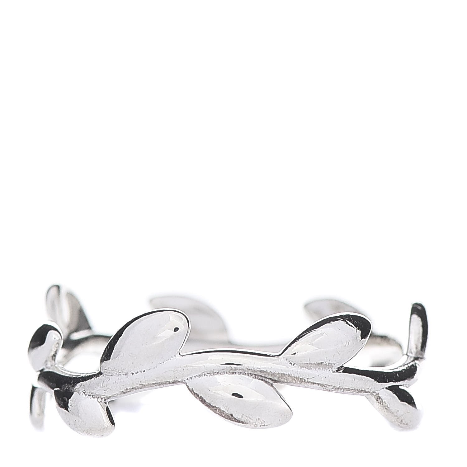 Tiffany Sterling Silver Paloma Picasso Narrow Olive Leaf Band Ring 52 6 3 of 5