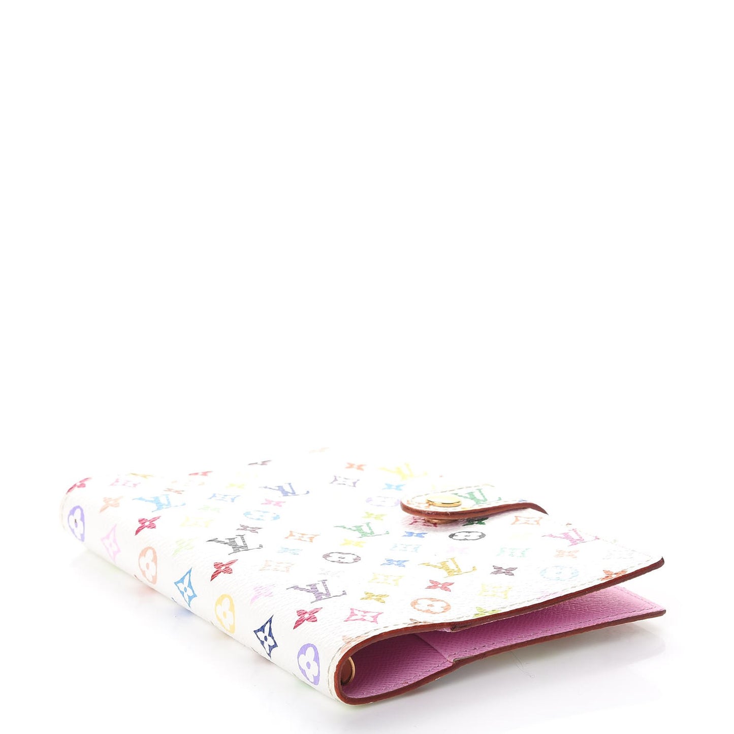 Monogram Multicolor Small Ring Agenda Cover White Litchi