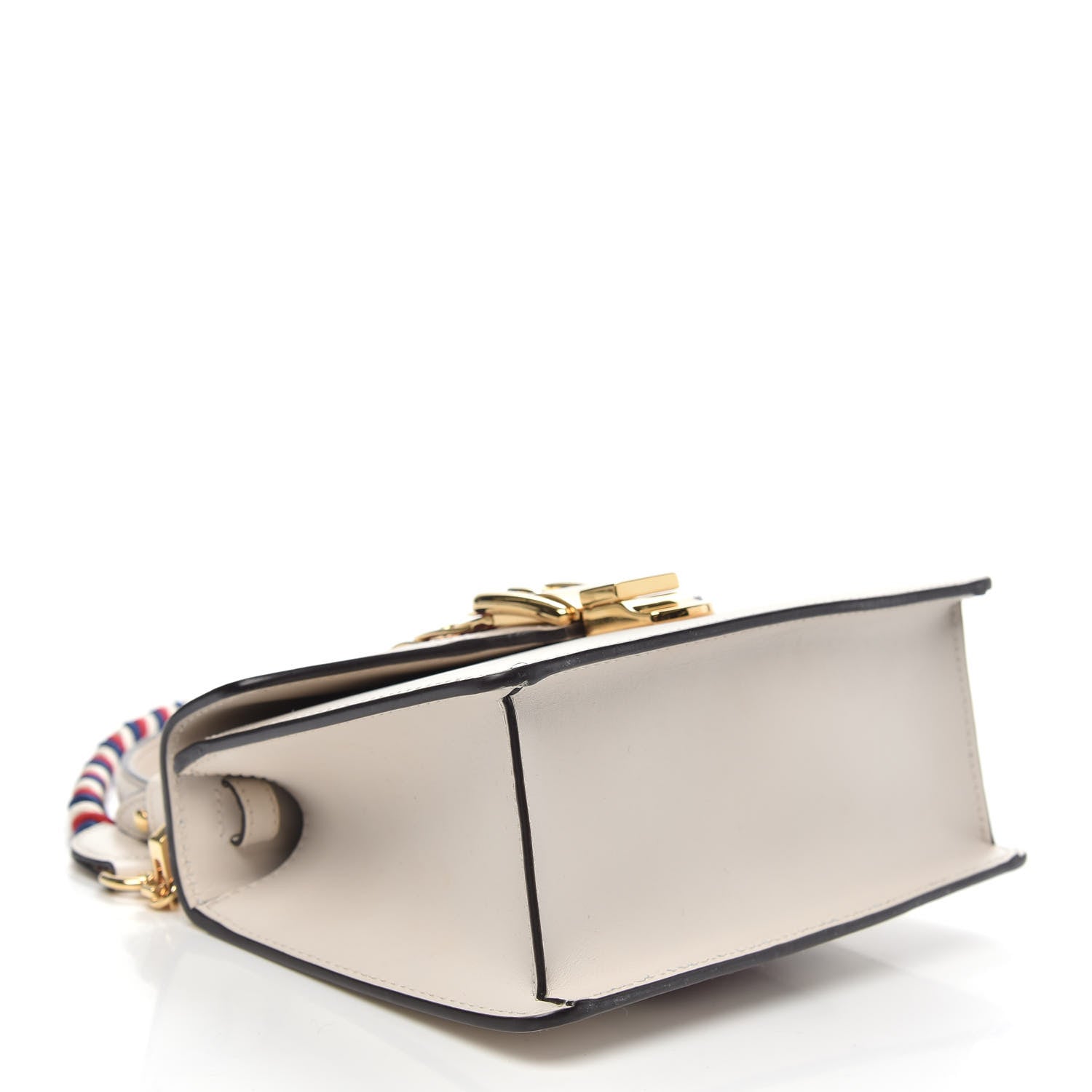 Gucci Calfskin Mini Sylvie Top Handle Bag White 4 of 12