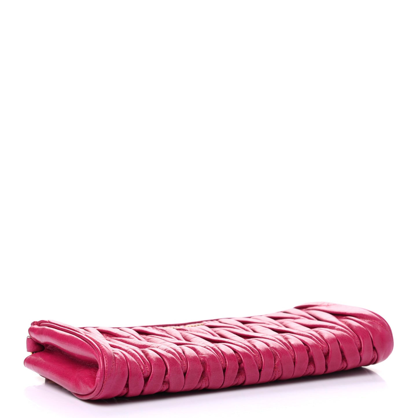 Nappa Matelasse Lux Wristlet Fuxia