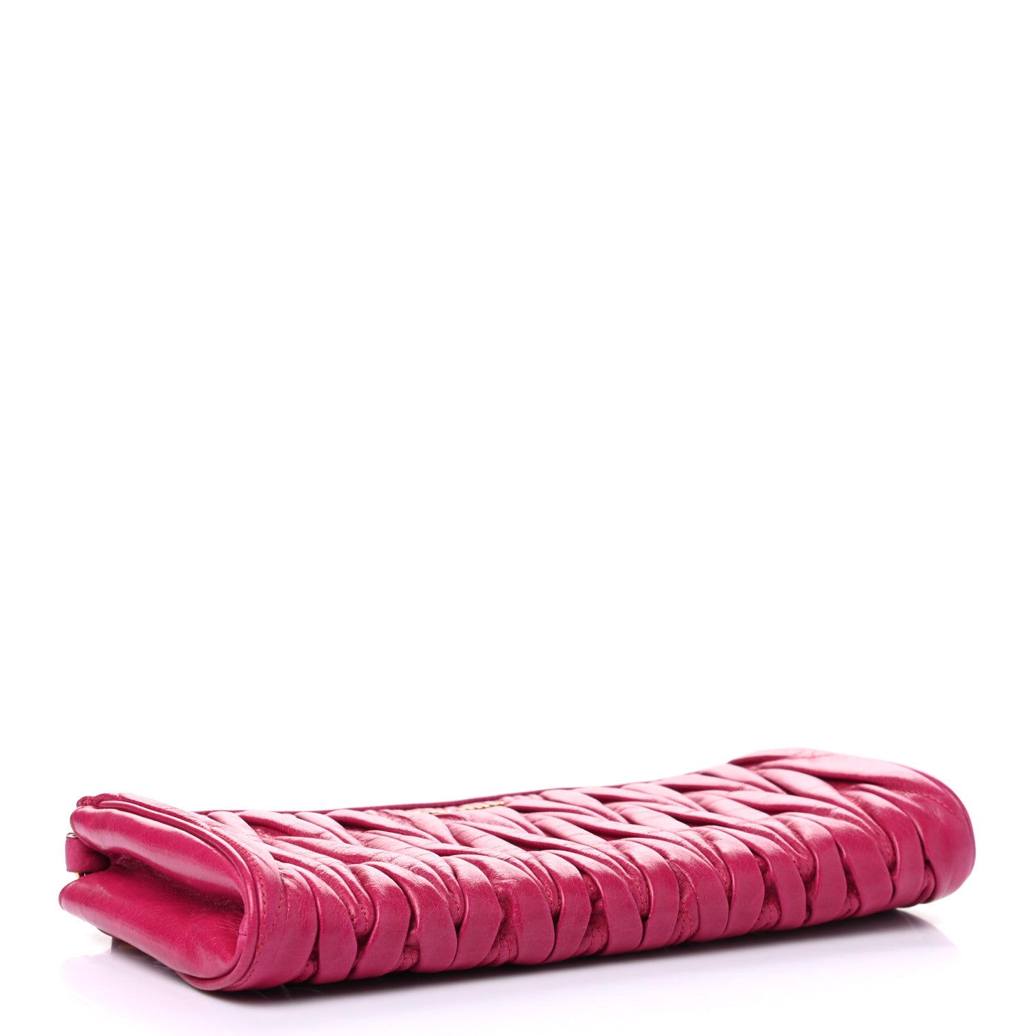 Miu Miu Nappa Matelasse Lux Wristlet Fuxia 4 of 8