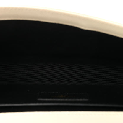 Saint Laurent Grain De Poudre Classic Monogram Cassandre Clutch Crema Soft 4 of 7