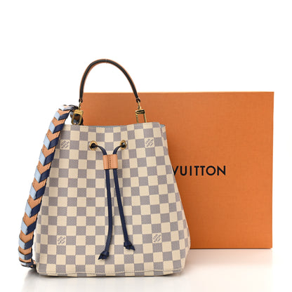 Louis Vuitton Damier Azur Braided Neonoe MM Blue 12 of 12