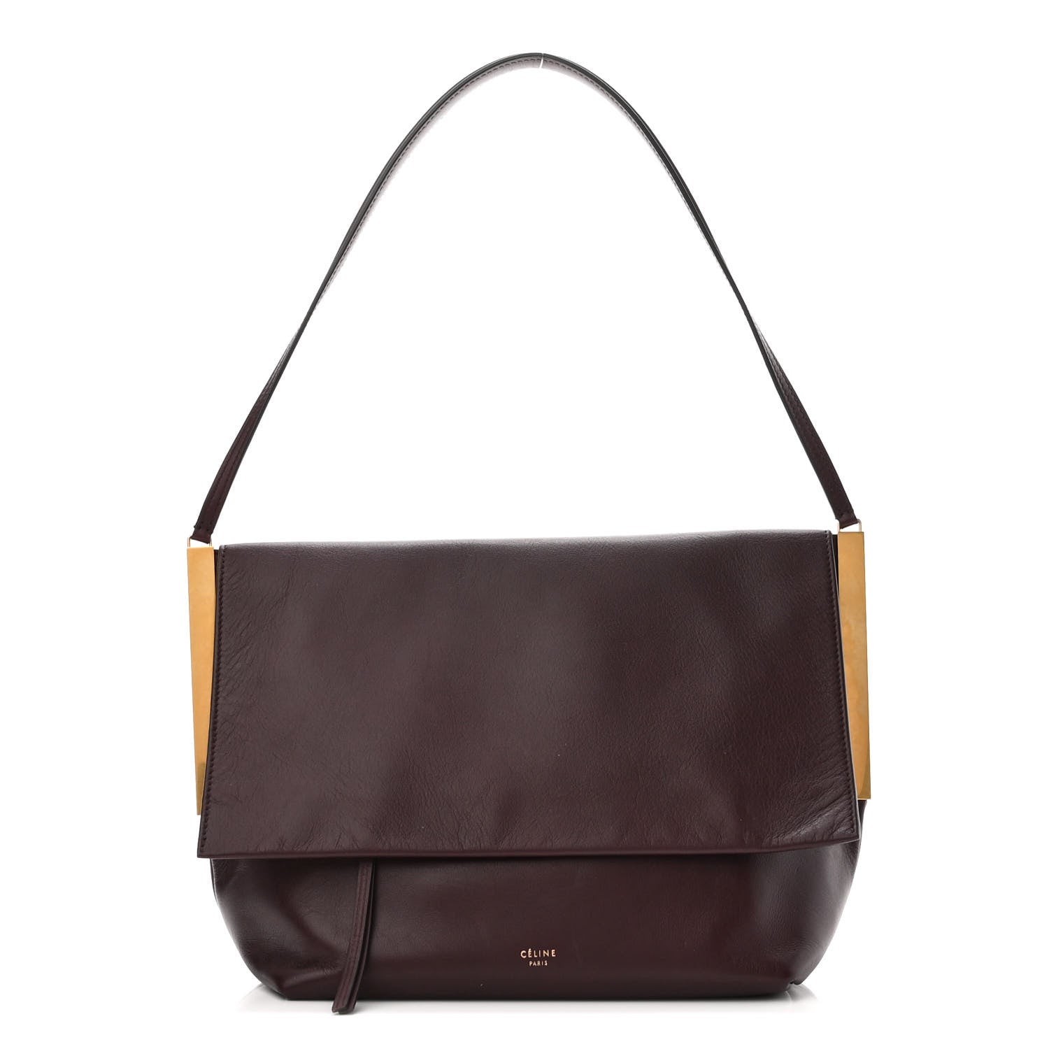 Celine Smooth Calfskin Blade Flap Burgundy 1 of 9