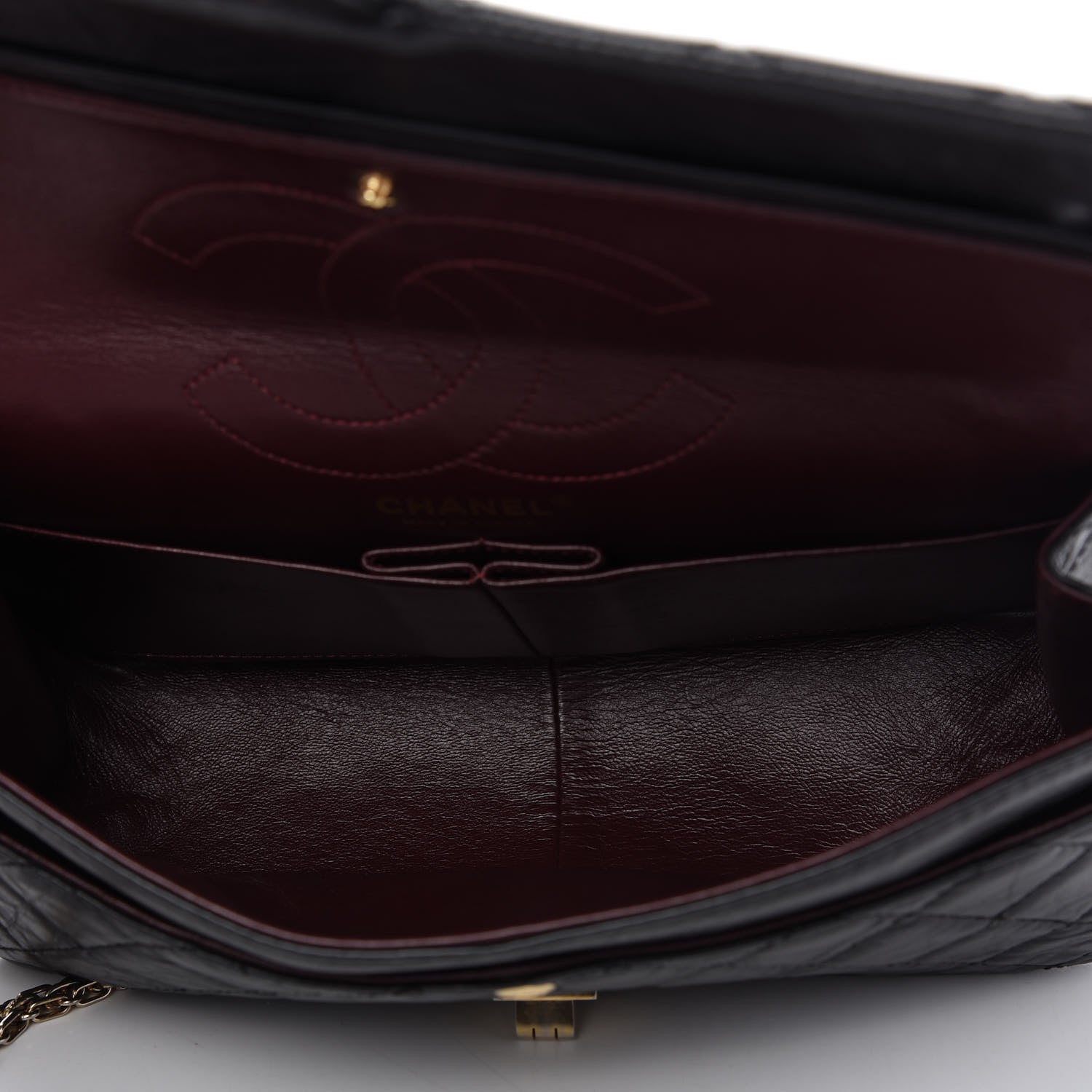 Chanel Aged Calfskin Quilted 2.55 Reissue 226 Flap Black 5 of 10