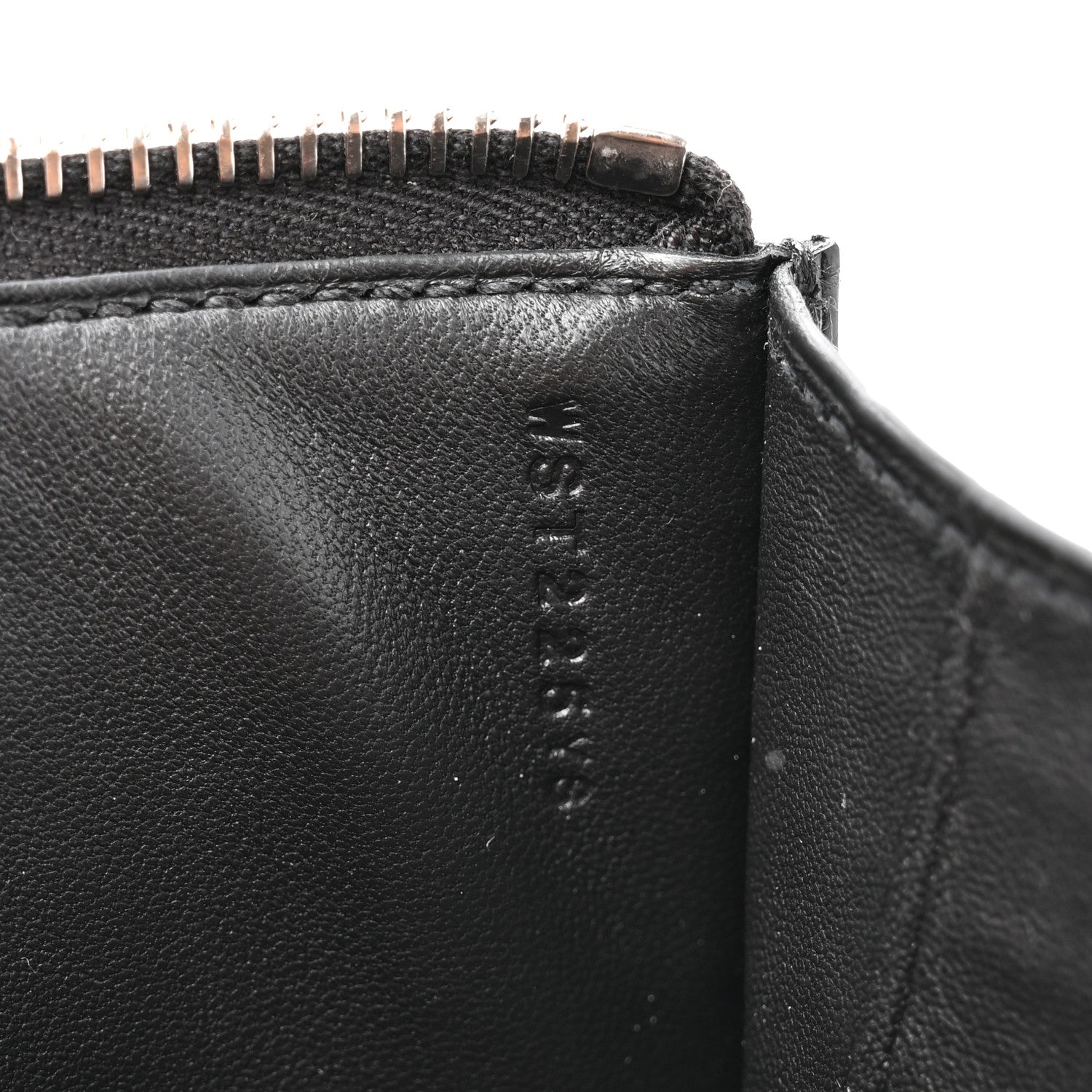 Hermes Shiny Porosus Crocodile Lisse Kelly Cadena Clutch Black 7 of 11