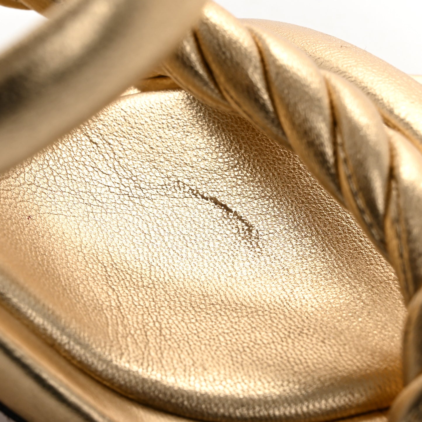 Metallic Nappa Diosa 90 Sandals 36 Gold