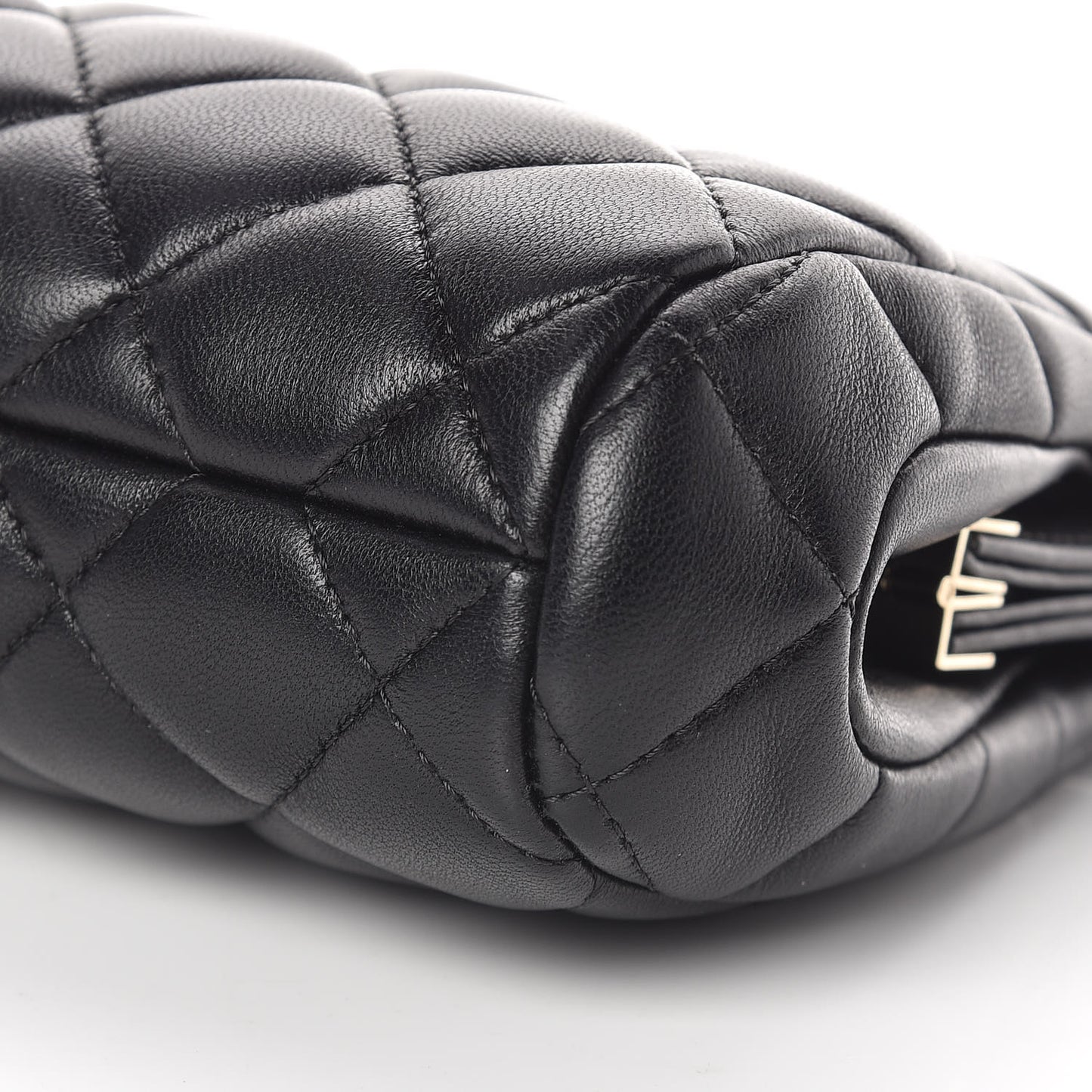 Lambskin Quilted Clutch Black