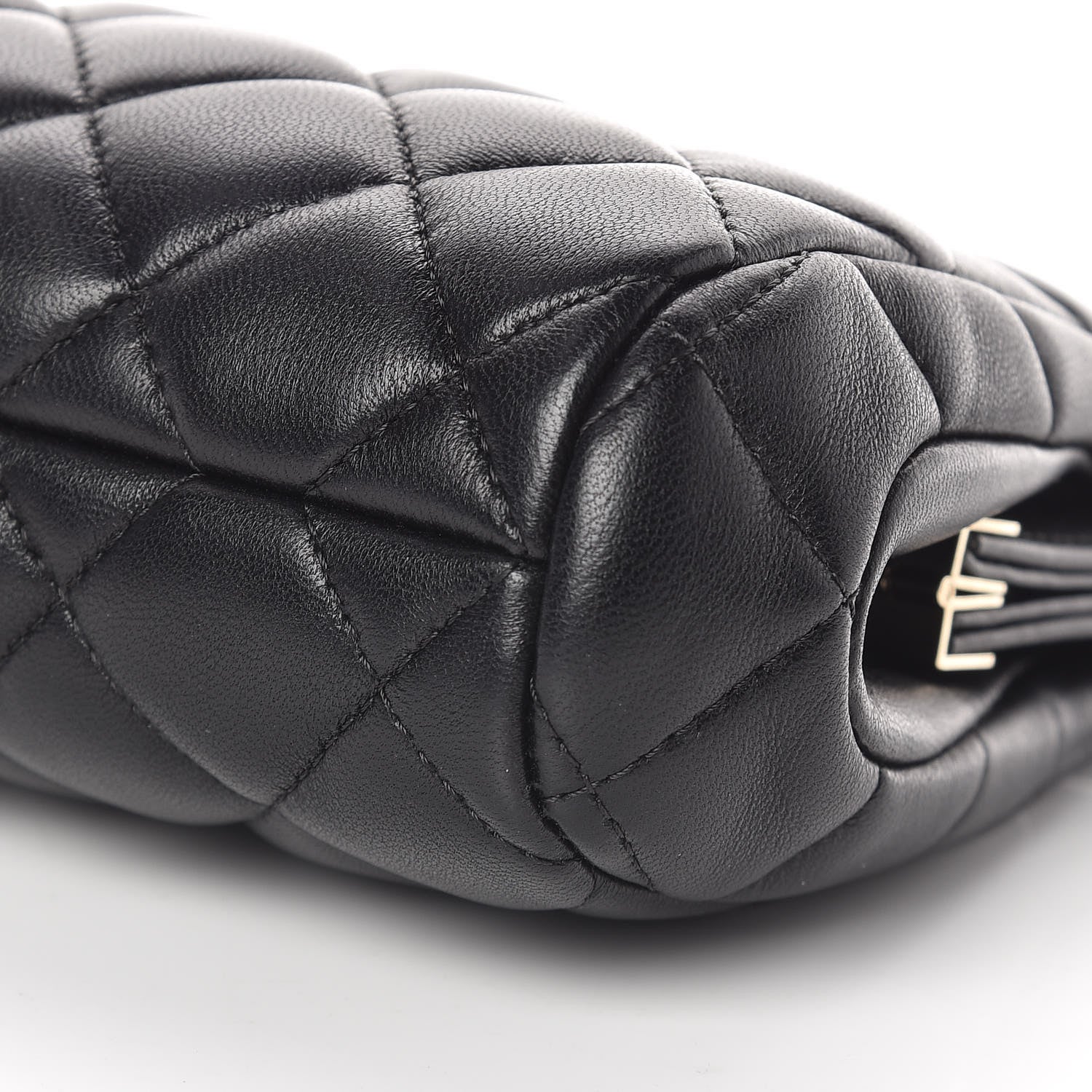 Chanel Lambskin Quilted Clutch Black 10 of 11