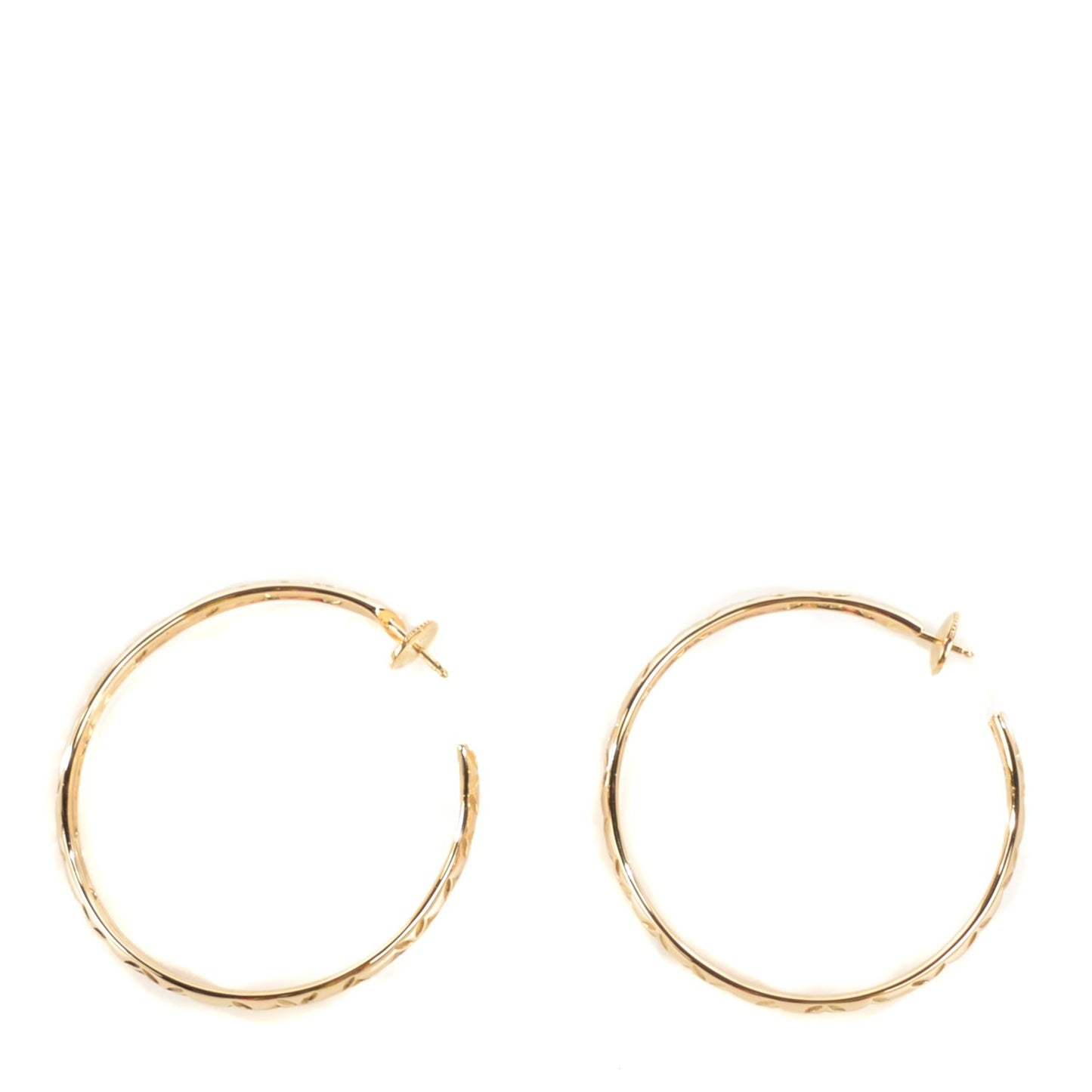18K Yellow Gold Gallea Hoop Earrings