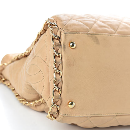 Chanel Calfskin Quilted Large Chain Me Hobo Beige 18 of 22