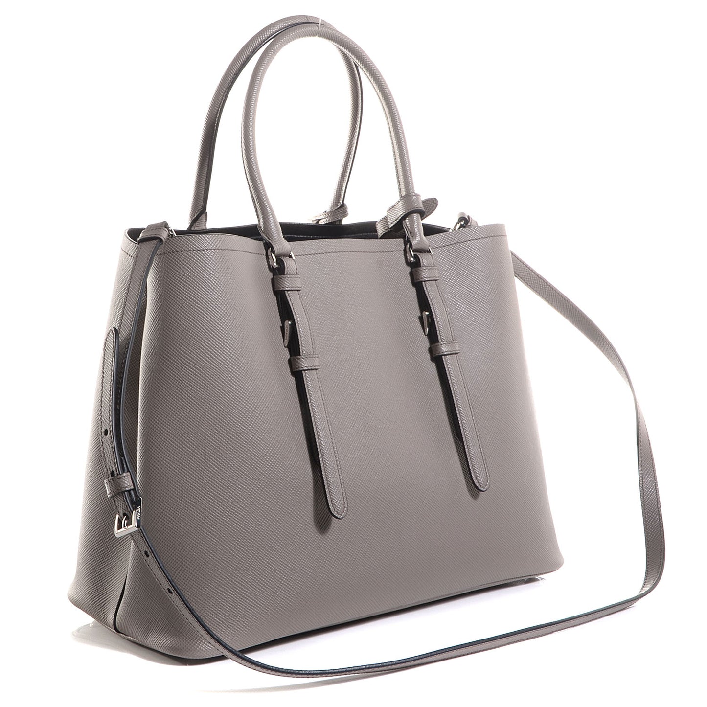 Saffiano Cuir Double Handle Tote Argilla
