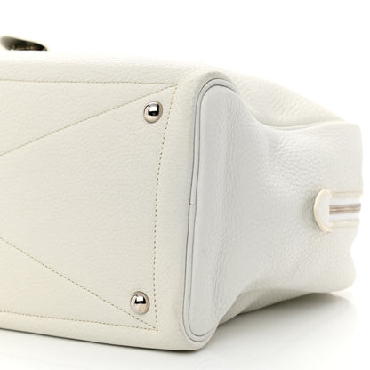 Hermes Taurillon Clemence Victoria II 35 White 10 of 14