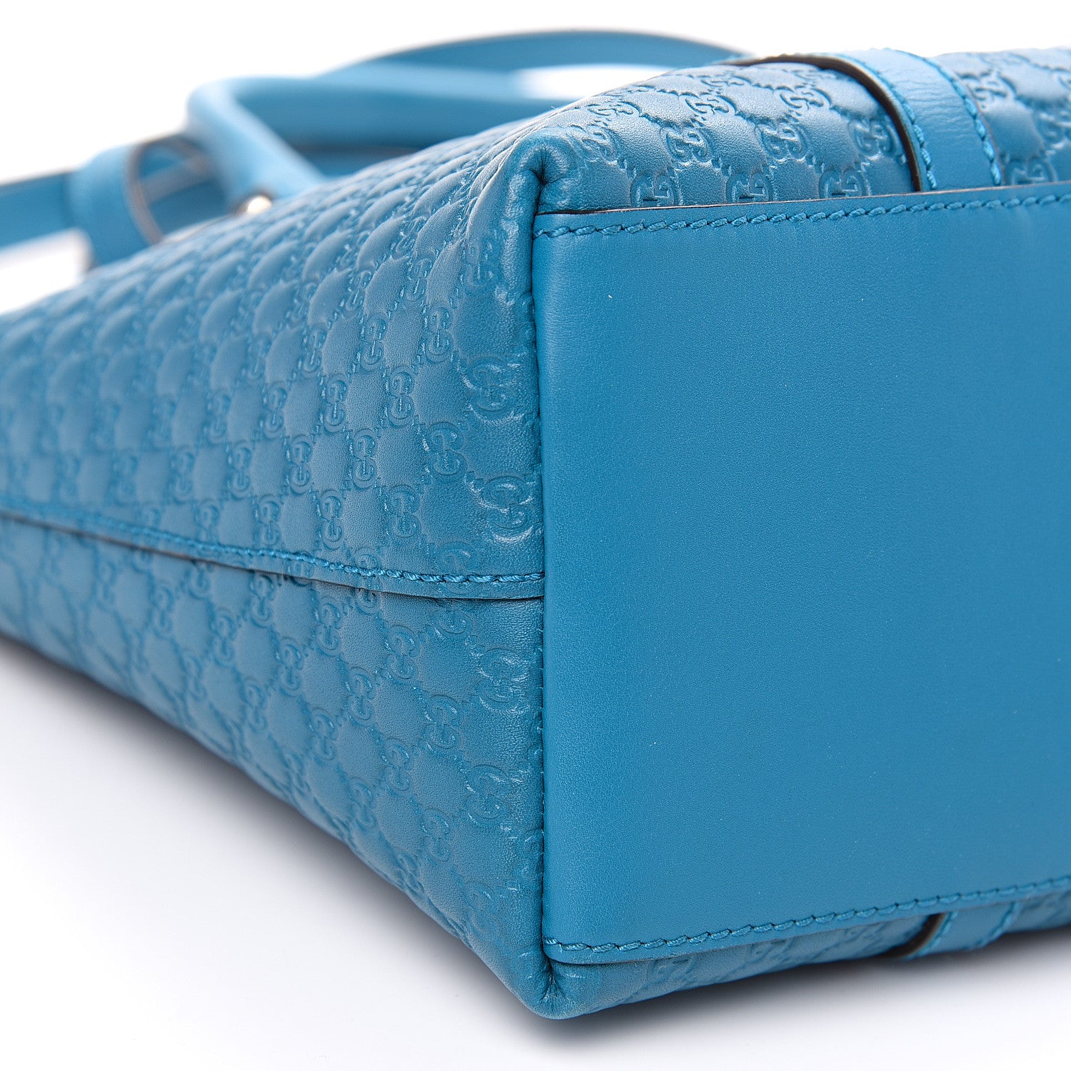 Gucci Soft Microguccissima Small Zippered Satchel Deep Cobalt 7 of 11