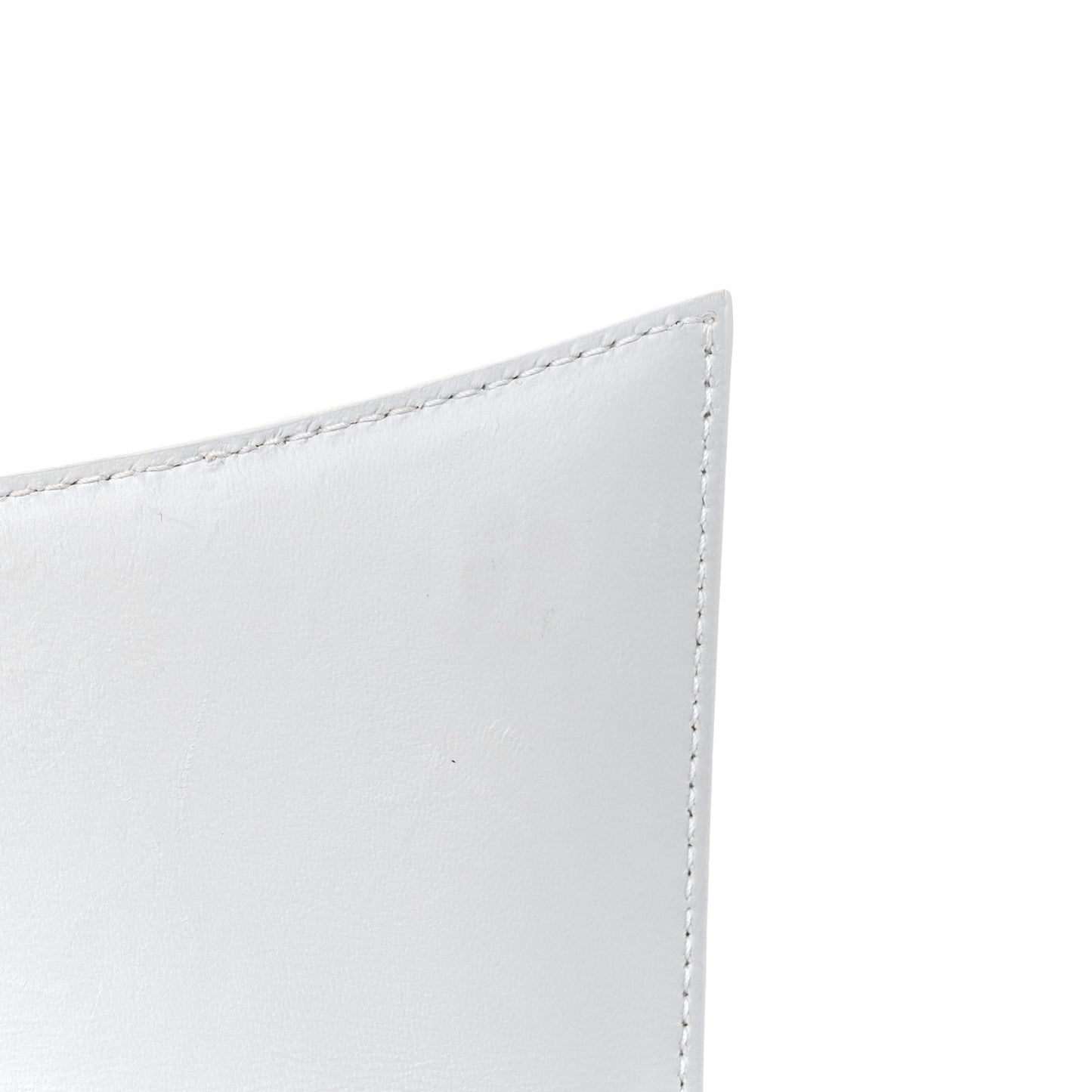 Shiny Calfskin Crocodile Embossed Small Hourglass Sling Shoulder Bag White