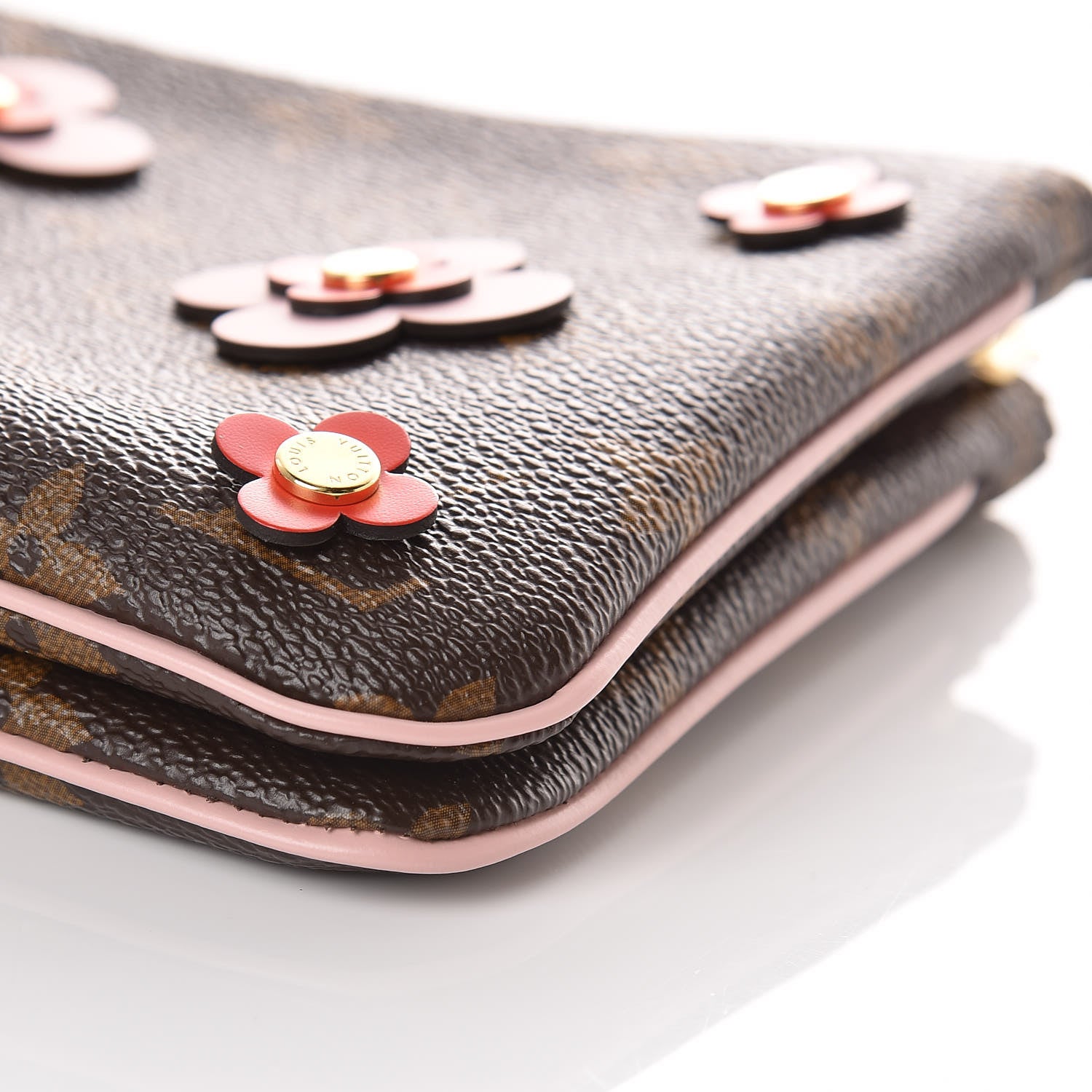 Louis Vuitton Monogram Blooming Flowers Double Zip Pochette 10 of 11