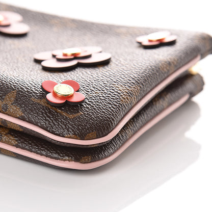 Louis Vuitton Monogram Blooming Flowers Double Zip Pochette 10 of 11