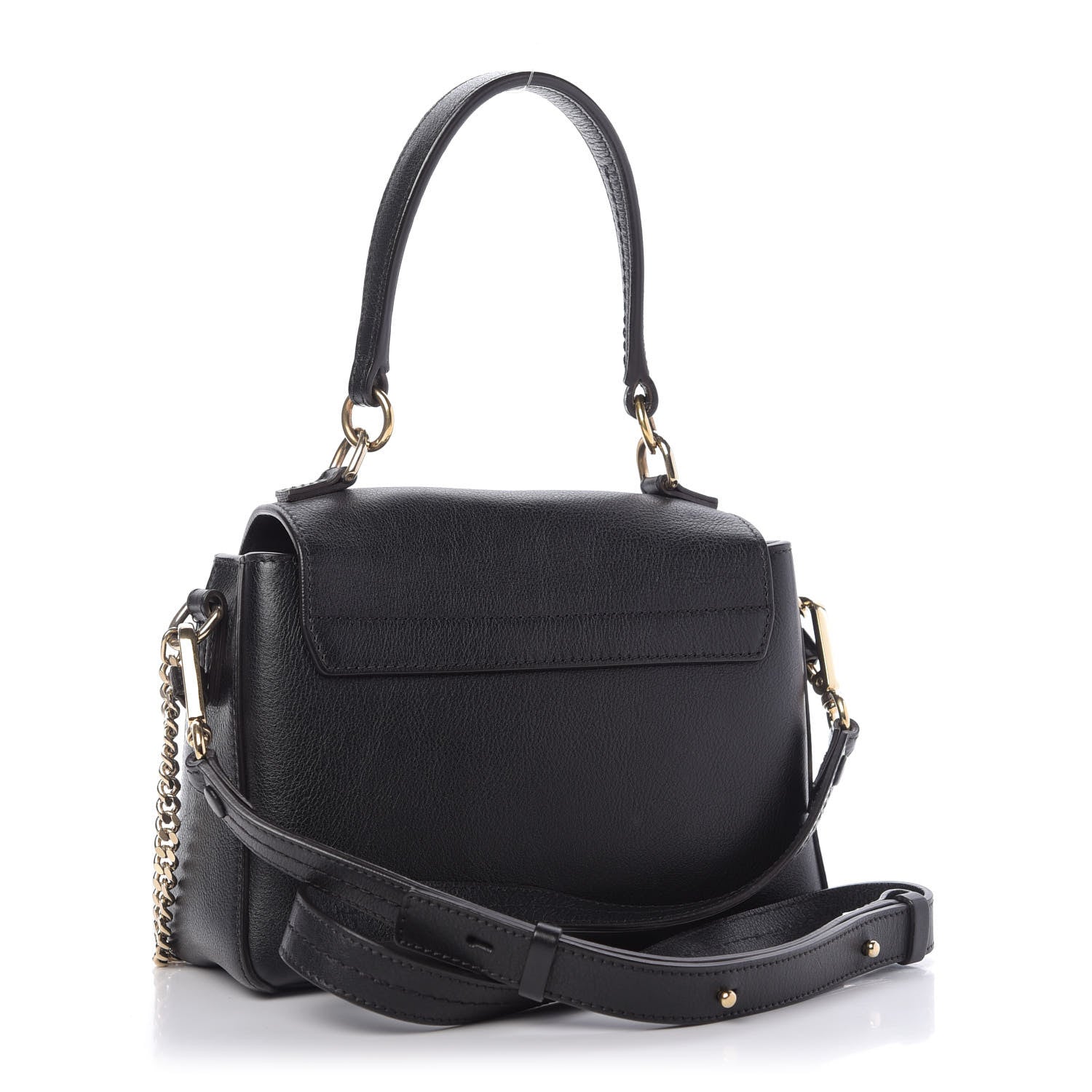 Chloe Calfskin Small Faye Day Shoulder Bag Black 3 of 9