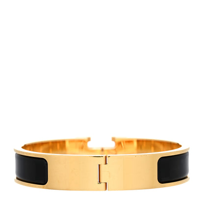 Hermes Enamel Narrow Clic Clac H Bracelet GM Black 3 of 6