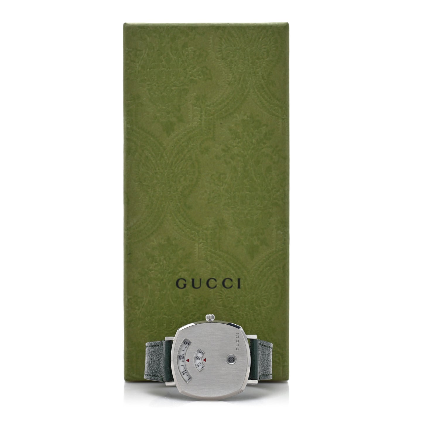 Stainless Steel Calfskin 35mm Grip Quartz Watch Green