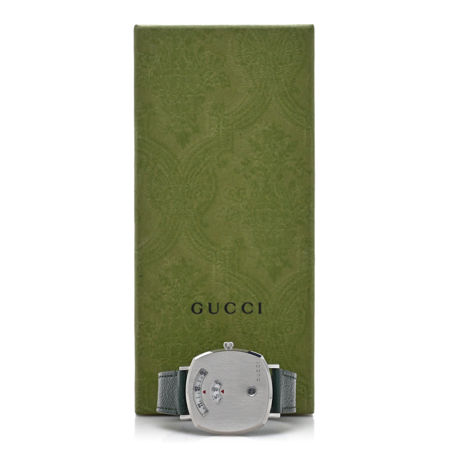 Gucci Stainless Steel Calfskin 35mm Grip Quartz Watch Green 5 of 5