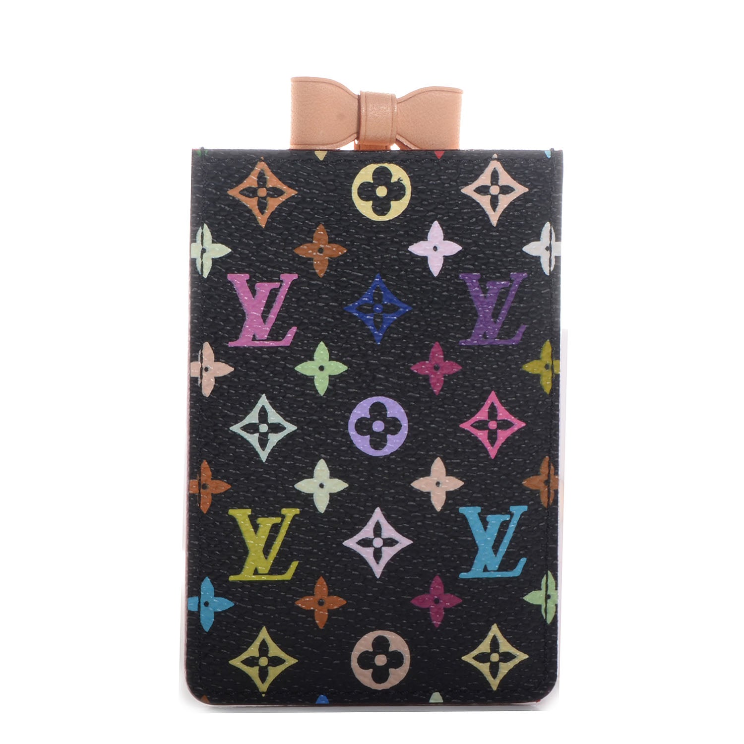 Louis Vuitton Monogram Multicolor Mirror and Case Pouch Black 3 of 7