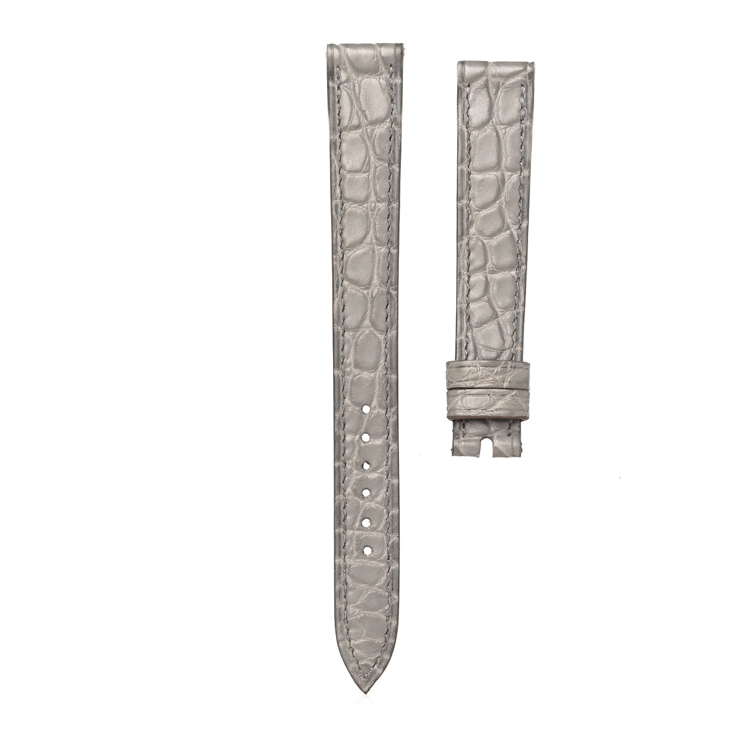 Hermes Shiny Alligator 23mm Cape Cod Watch Strap Pearl Grey 1 of 7