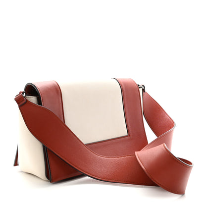 Celine Shiny Smooth Calfskin Medium Frame Shoulder Bag Maple White 3 of 10