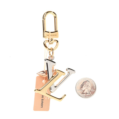 Louis Vuitton New Wave Bag Charm Key Holder Yellow Pink White Gold 2 of 5