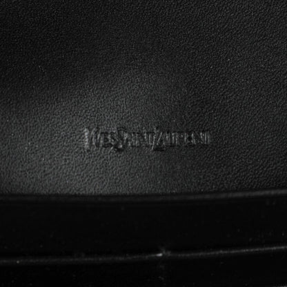 Saint Laurent Textured Patent Belle De Jour Wallet Black 6 of 7