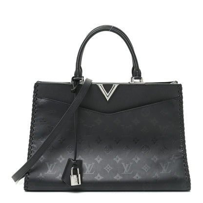 Louis Vuitton Monogram Cuir Plume Very Zipped Tote Black 1 of 12