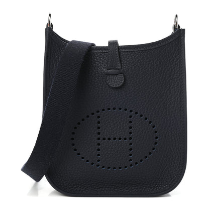 Hermes Taurillon Clemence Evelyne TPM Bleu Nuit 1 of 8