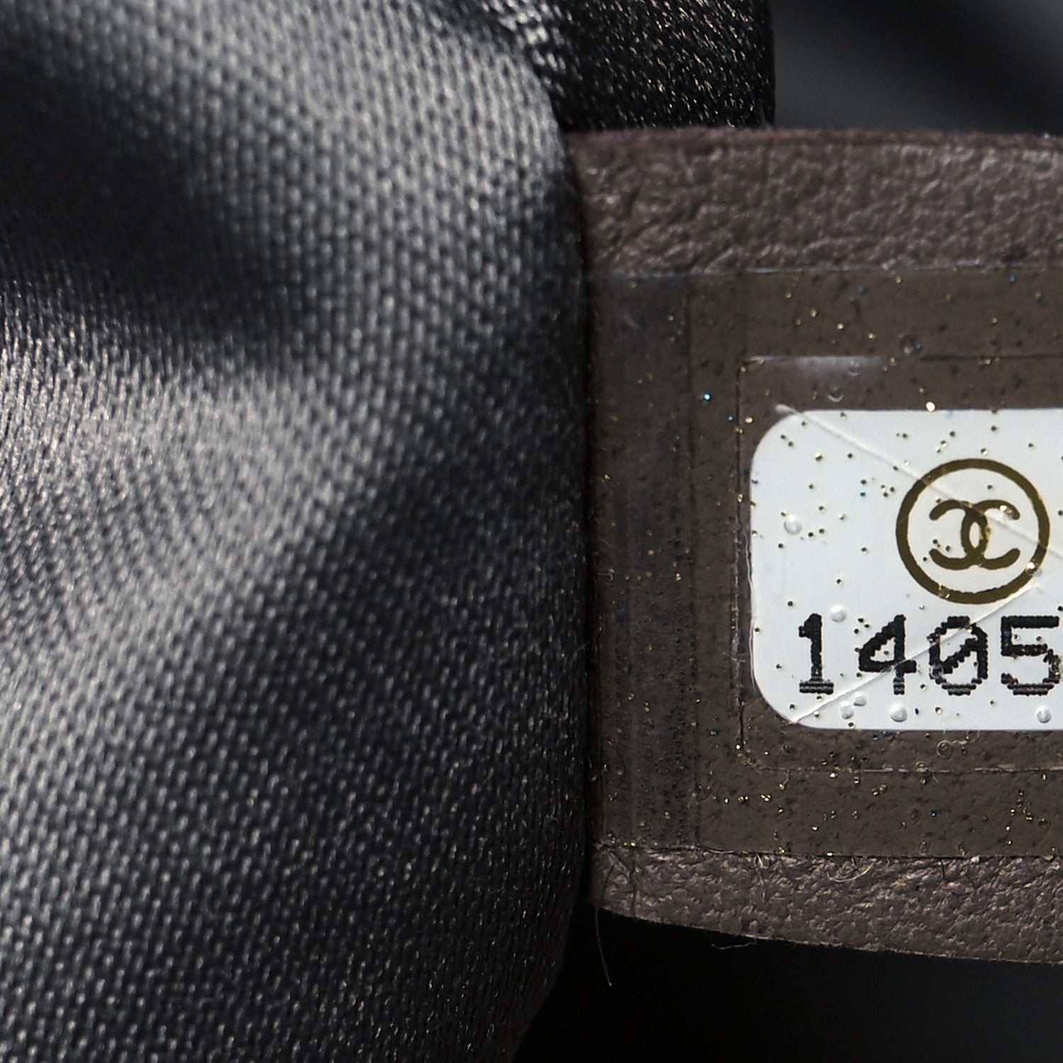 Chanel Tweed Lambskin Drawstring Tweedy Tote Black 7 of 10