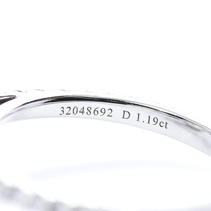 Tiffany Platinum Diamond 1.19ct Soleste Emerald Cut Engagement Ring 49 4.75 5 of 6