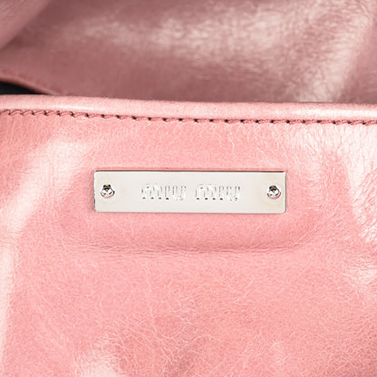 Miu Miu Vitello Lux Mini Bow Bag Loto 7 of 9