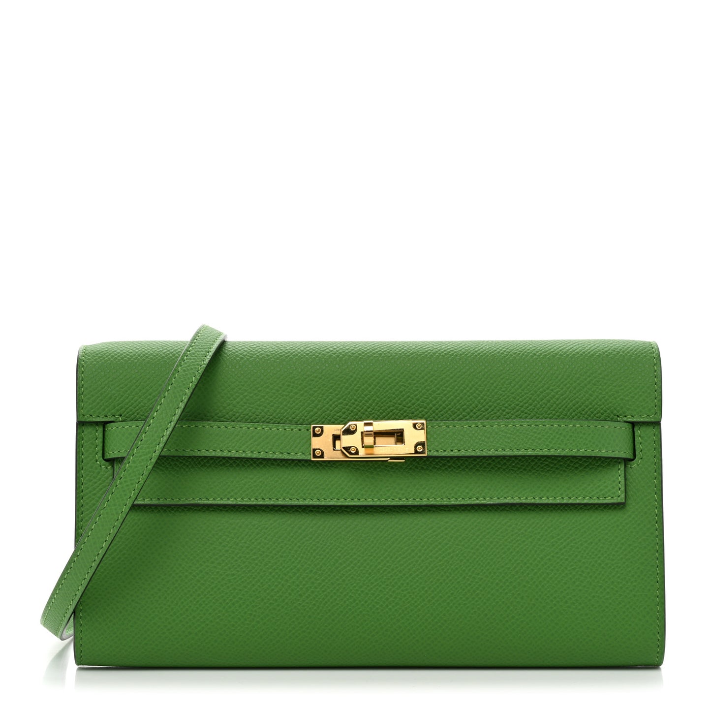 Epsom Kelly Wallet To Go Vert Yucca