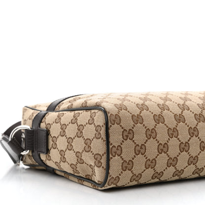 Gucci Monogram Dollar Calfskin Large Camera Case Beige Ebony Testa di Moro Marrone Scuro 8 of 9