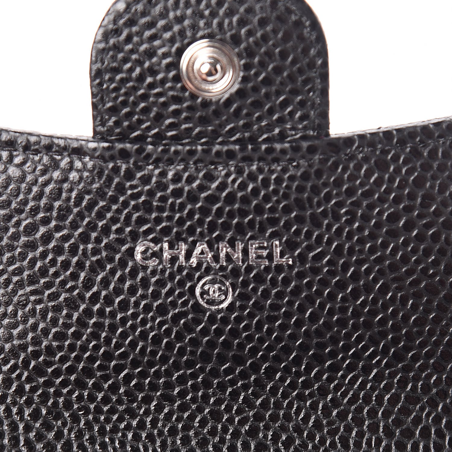 Chanel Caviar Quilted Flap Card Holder Wallet Black 6 of 11