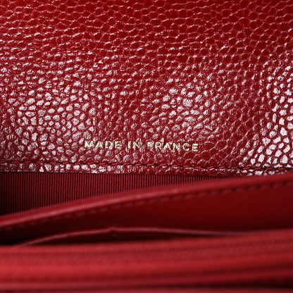 Chanel Caviar Quilted Large Boy Gusset Flap Wallet Red 7 of 8